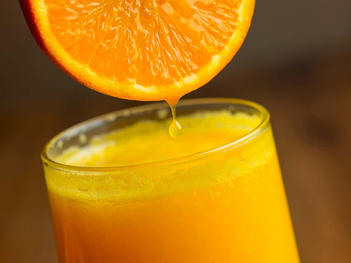 fresh squeezed fruit juice