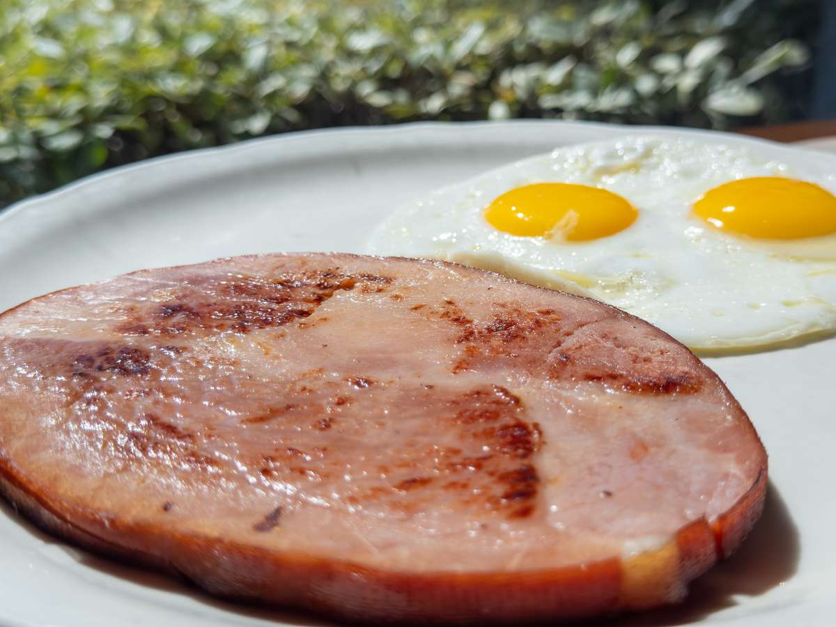 Hickory Smoked Ham Steak Sugar Cured Hickory Smoked Ham Steak