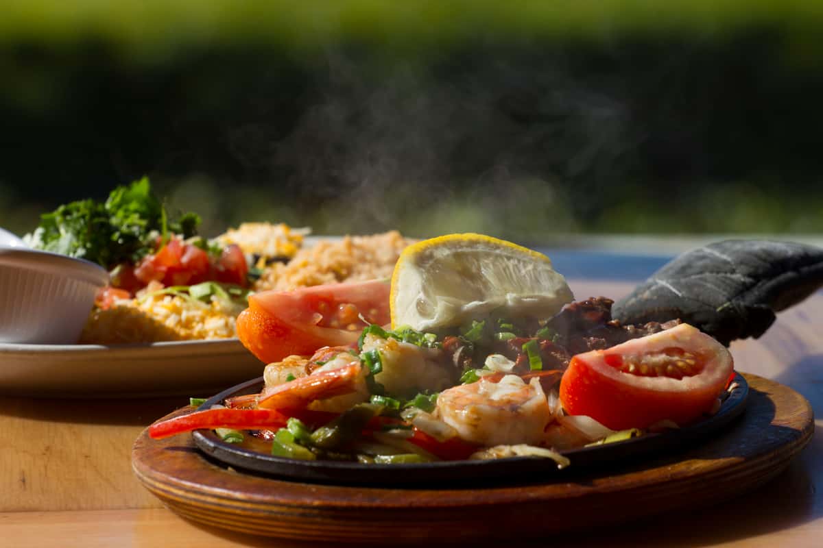 Shrimp Fajitas Coyote Grill Laguna Beach Mexican Restaurant