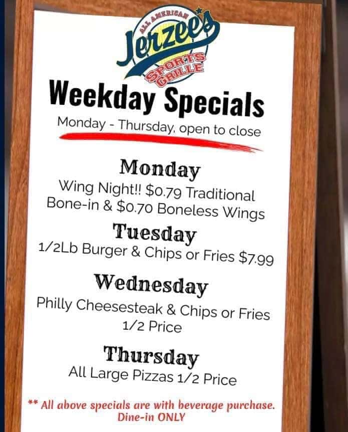 2024 Week Day Specials