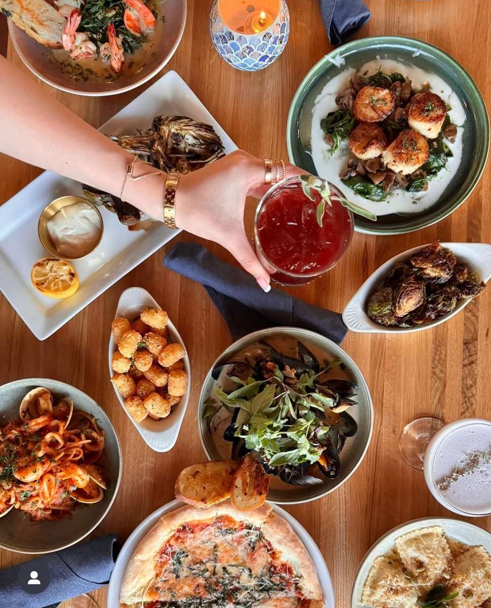 Food on table