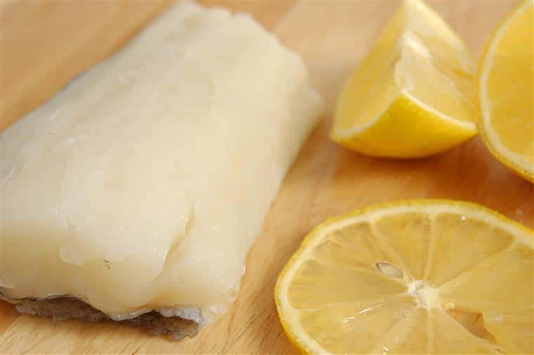 shark with lemon wedges