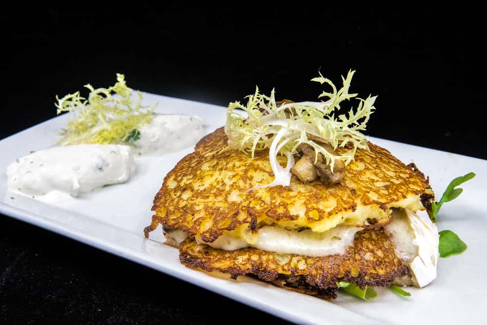 Potato Pancake Brie