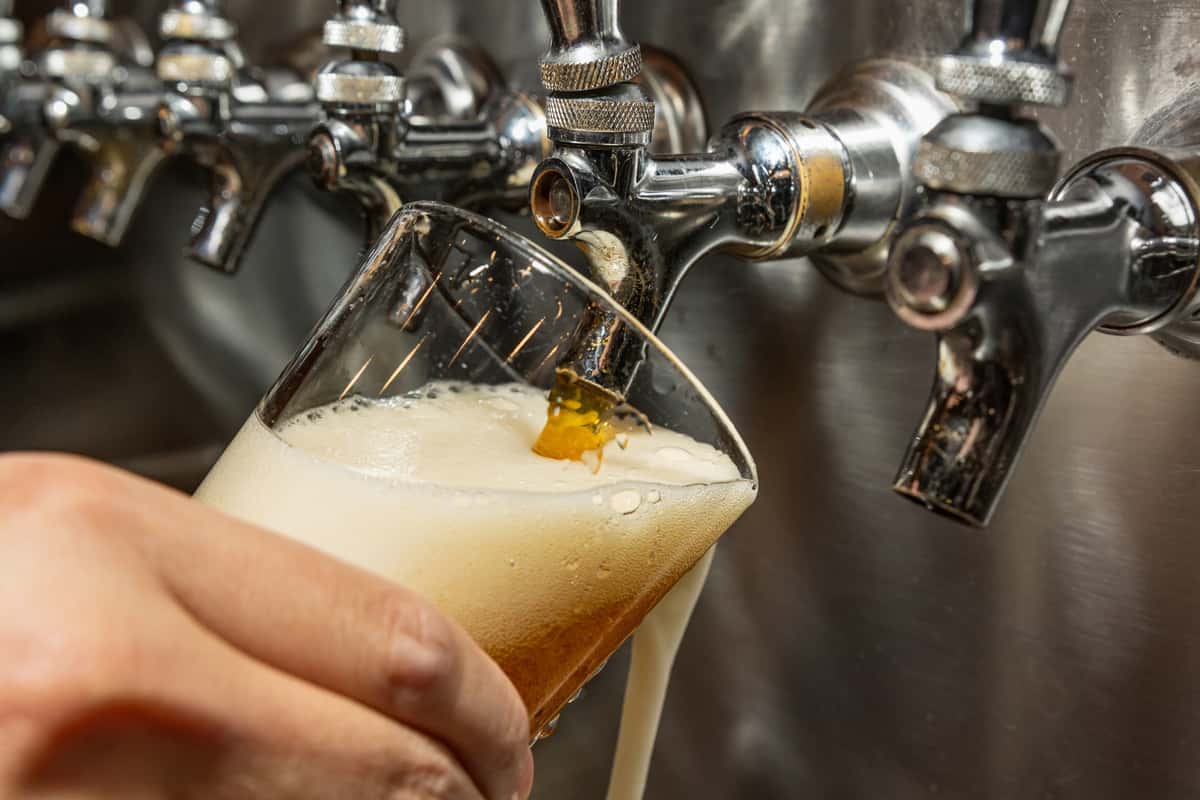 pouring beer