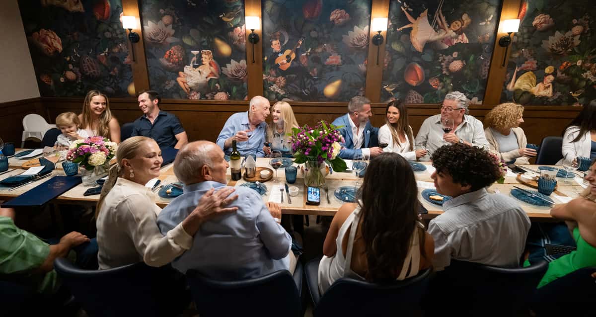 Group of friend dining together