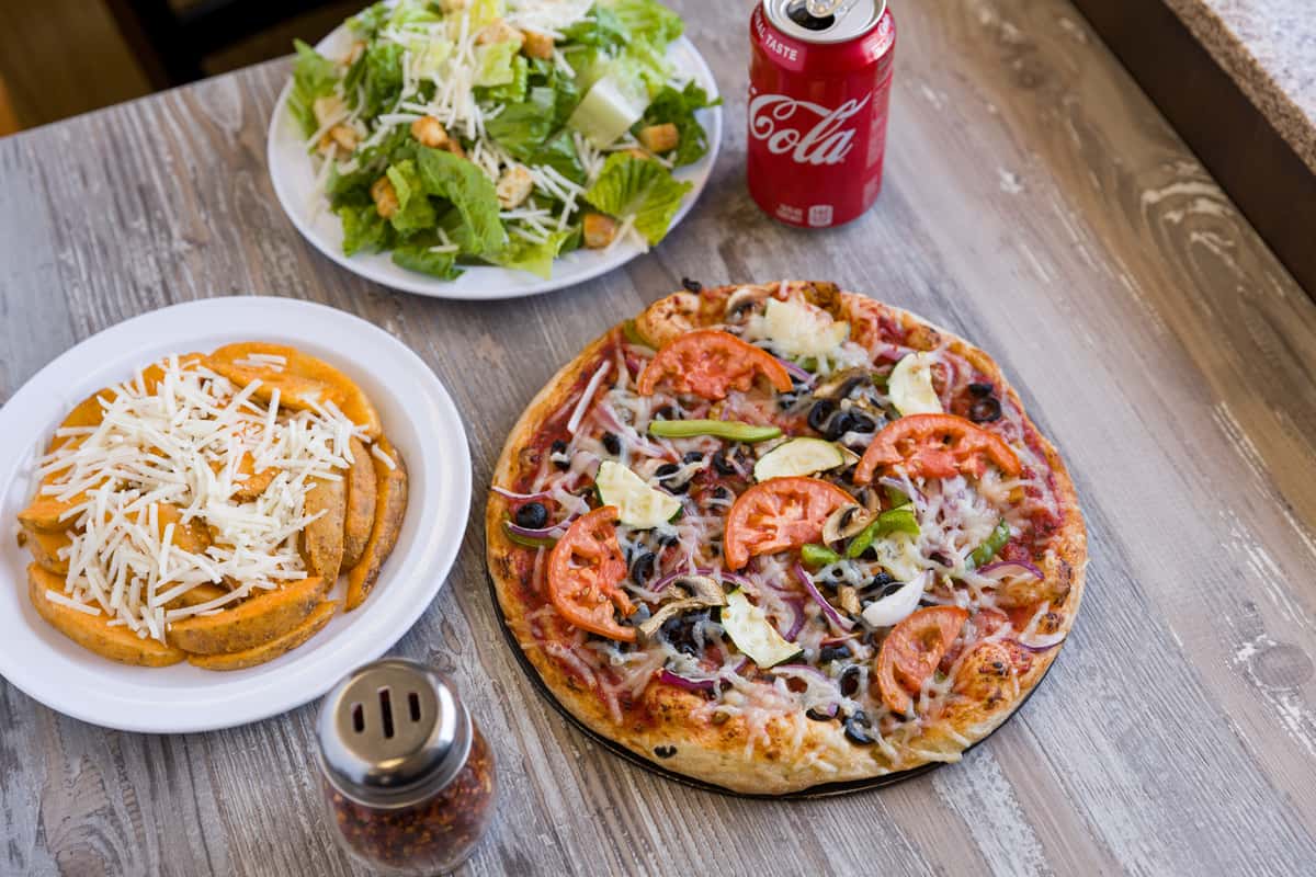 Personal Pizza Combo Lunch Specials Cruzer Pizza 100 Vegan Vegan