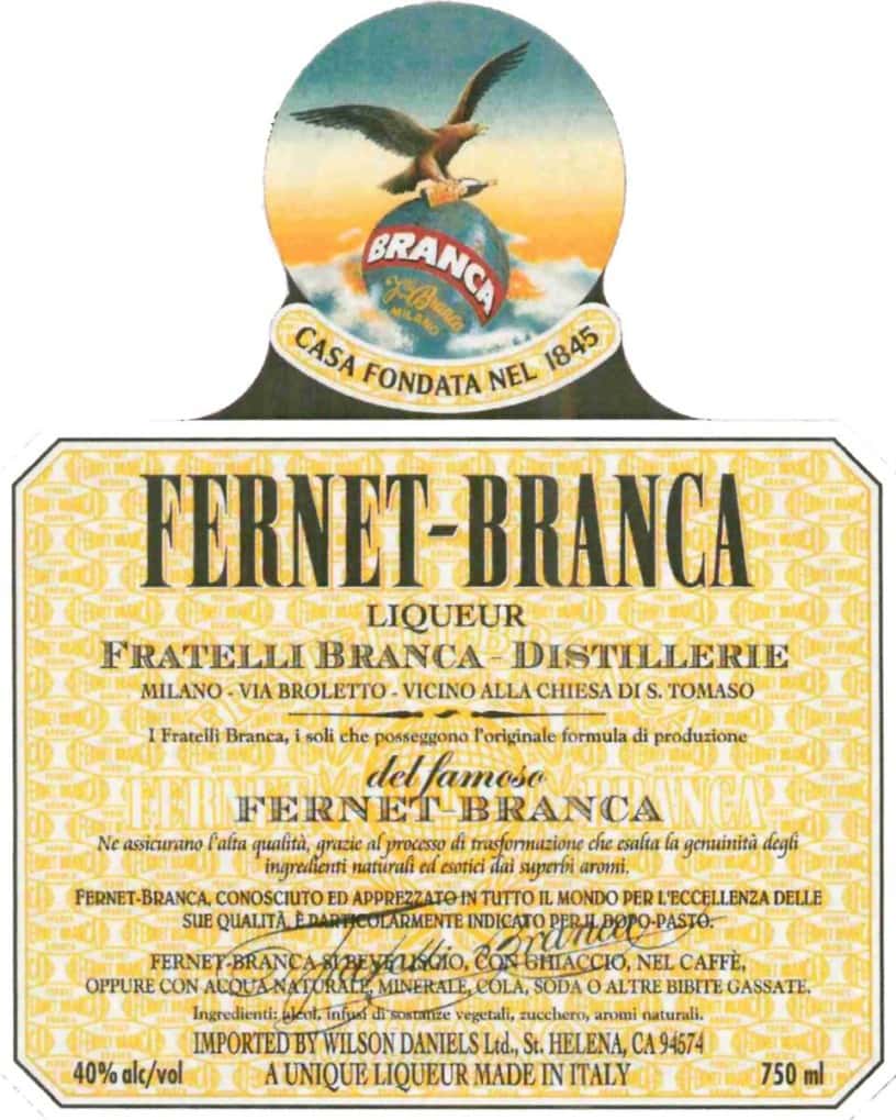 Fernet Branca - Beverage Menu - Mizza - Italian Restaurant in Santa  Barbara, CA