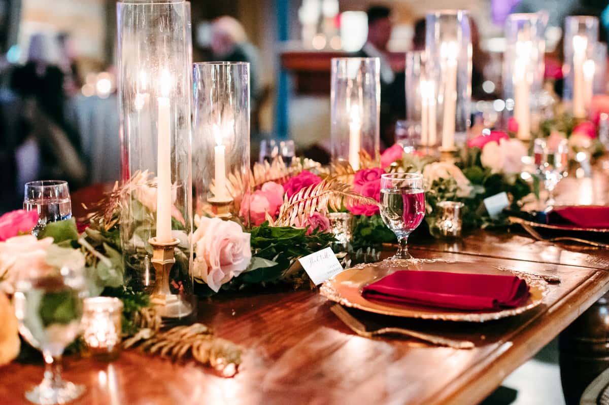 Interior wedding details