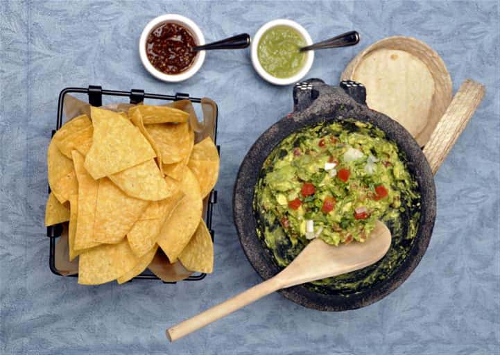 guacamole with a side of chips