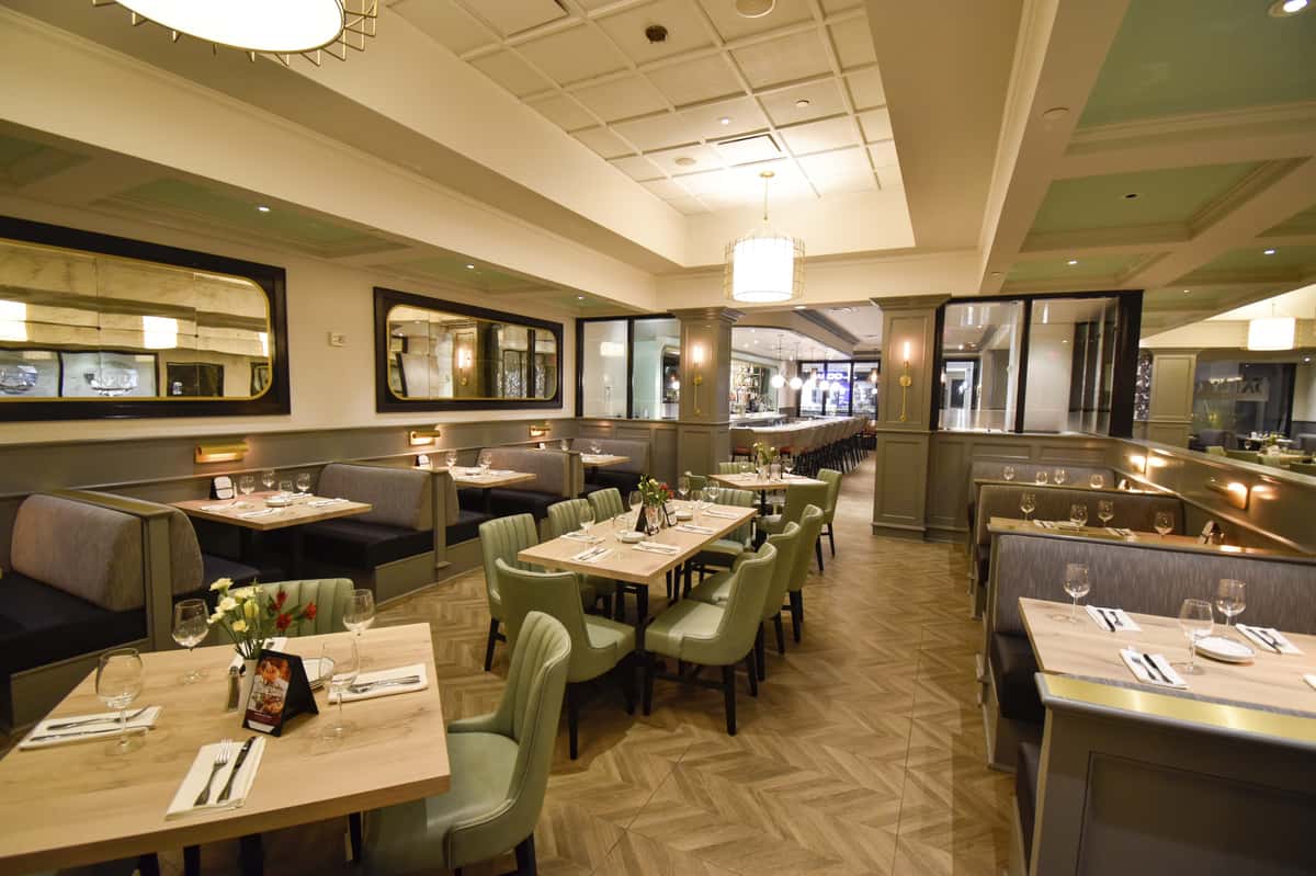 semi-private dining area