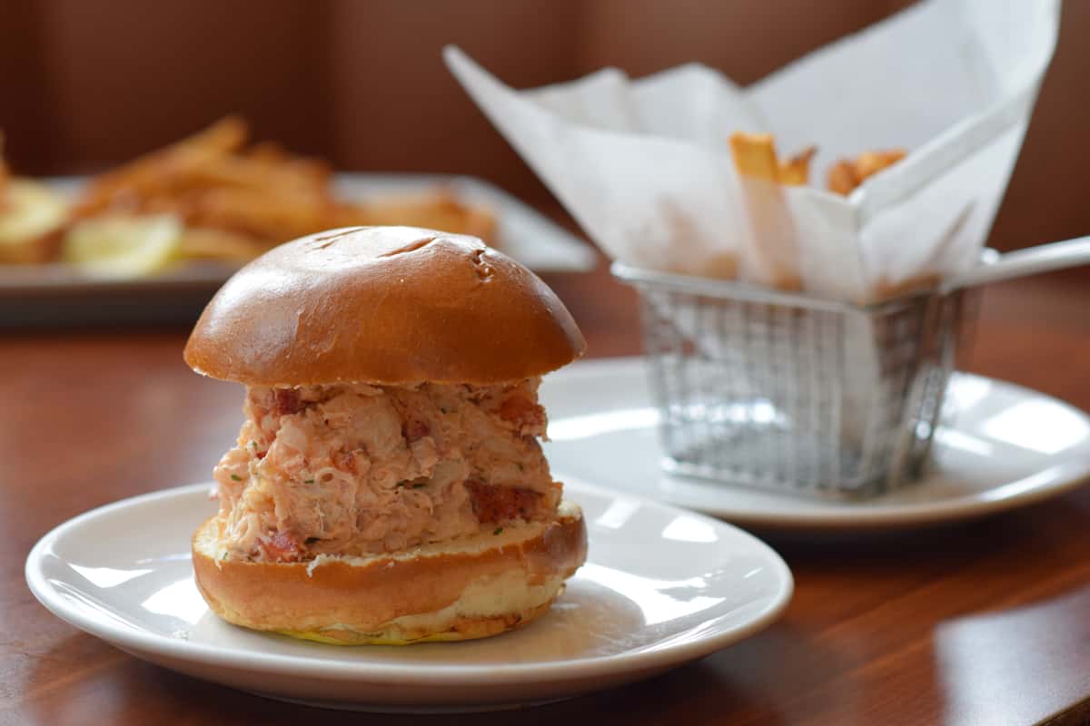 Chicken Salad Sandwich and Fries