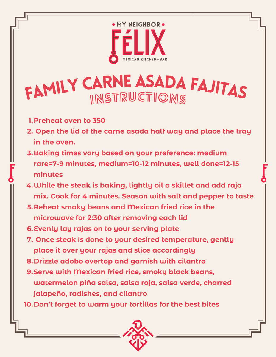 instructions on how to make carne asada fajitas