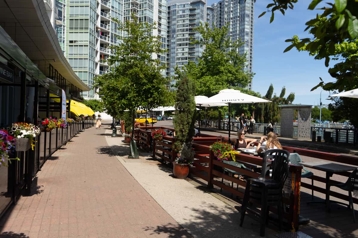 Provence Marinaside Patio in Yaletown, Vancouver