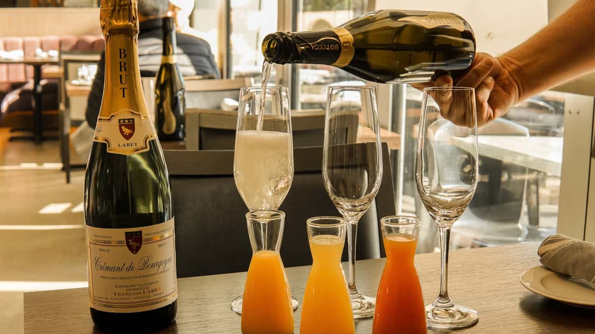 Brunch Mimosa flights at Provence Marinaside