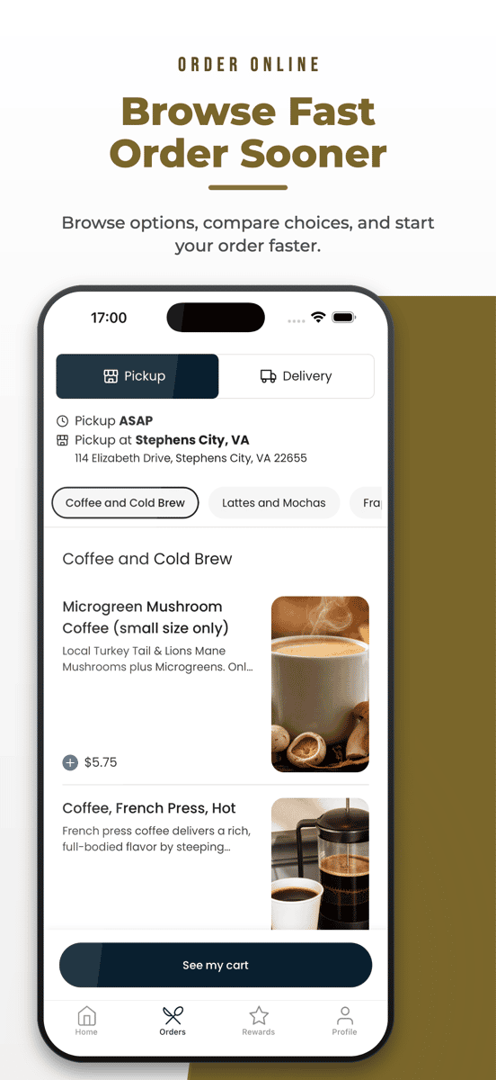 Daily Buzz Cafe app preview