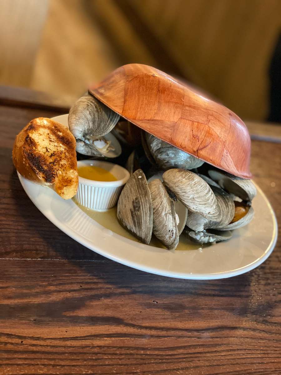 Steamed Native Clams Food Menu Riley's by the Sea Seafood