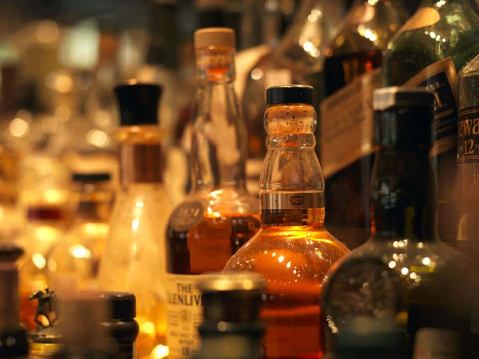 alcohol bottles