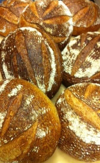 round sourdough bread
