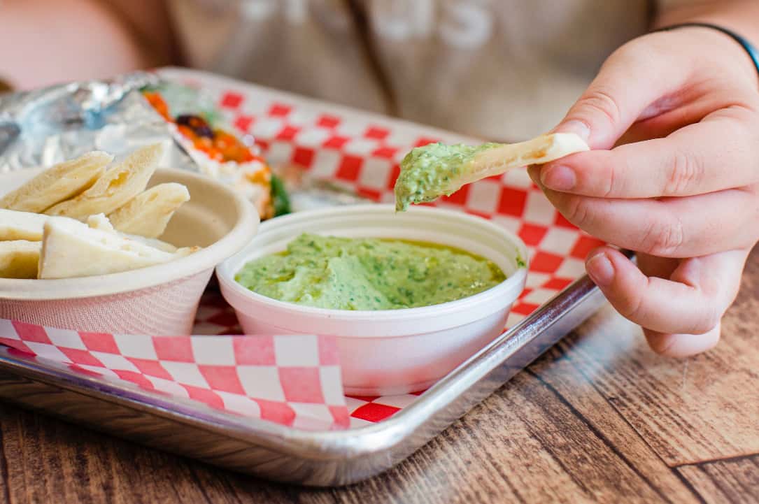 Jalapeno Cilantro Hummus & Pita