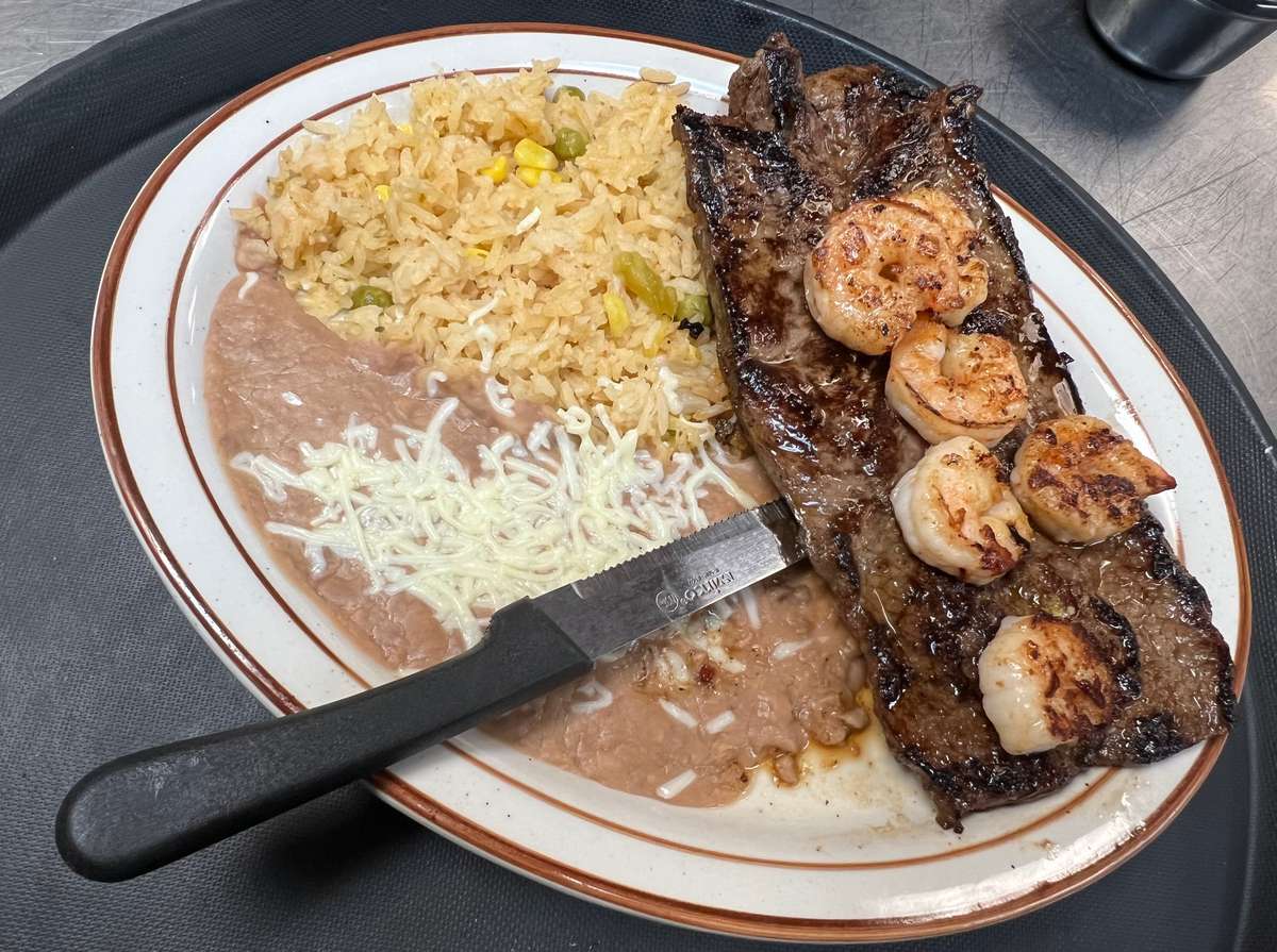 Served with Rice And Beans 