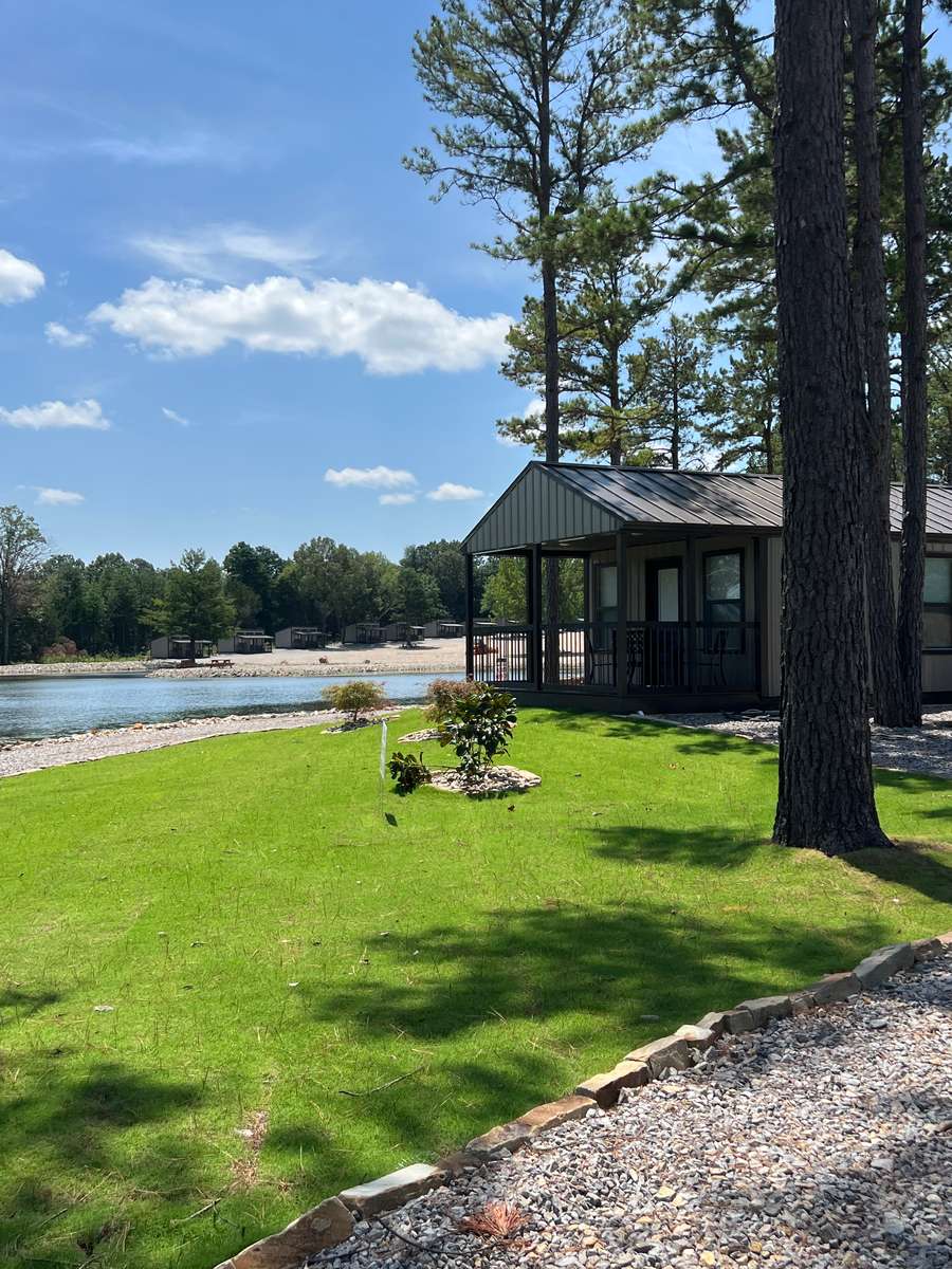 Cabin and Pond