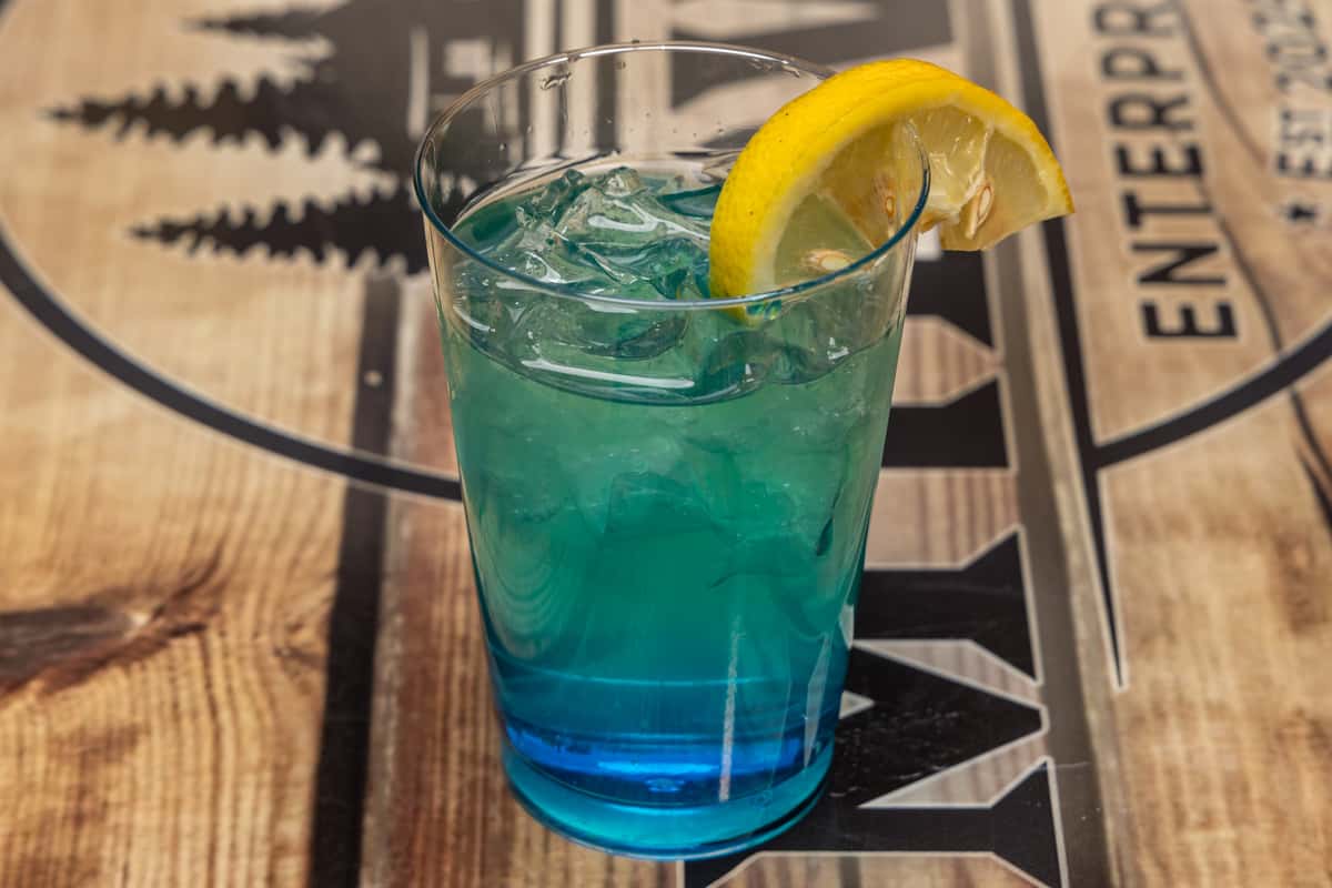 Blue cocktail