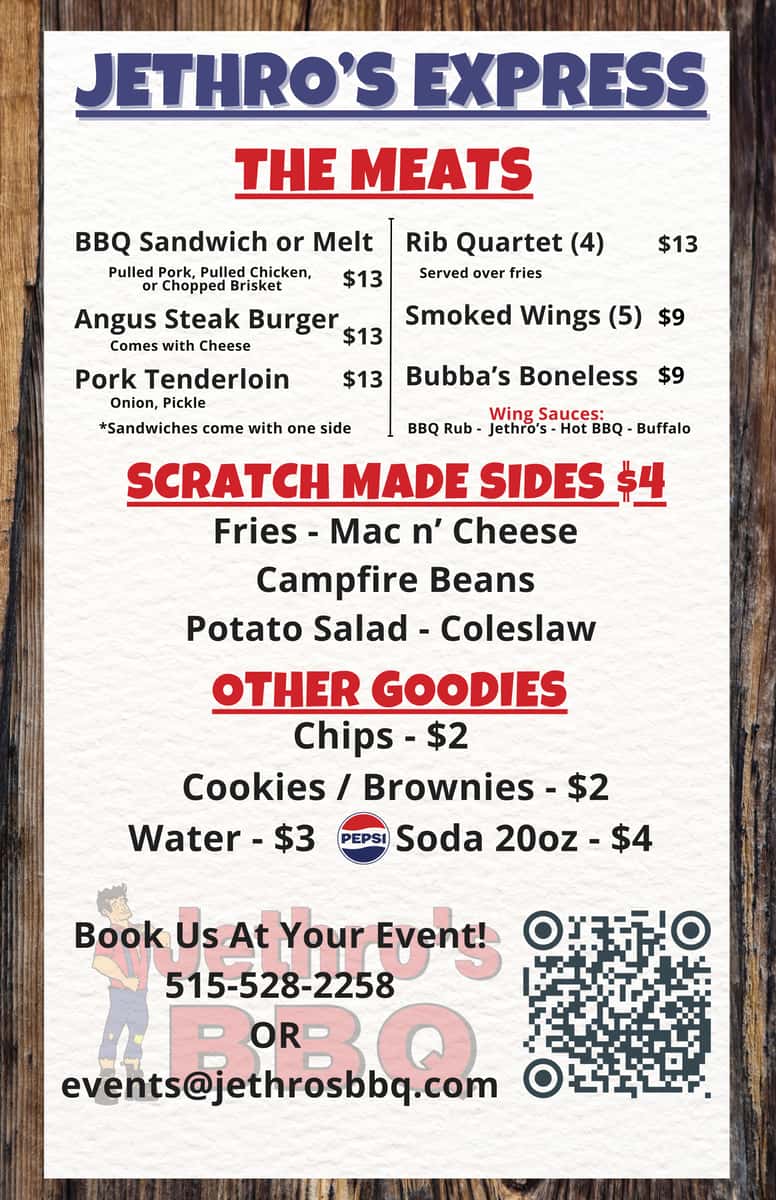 Express Menu Sept 2025