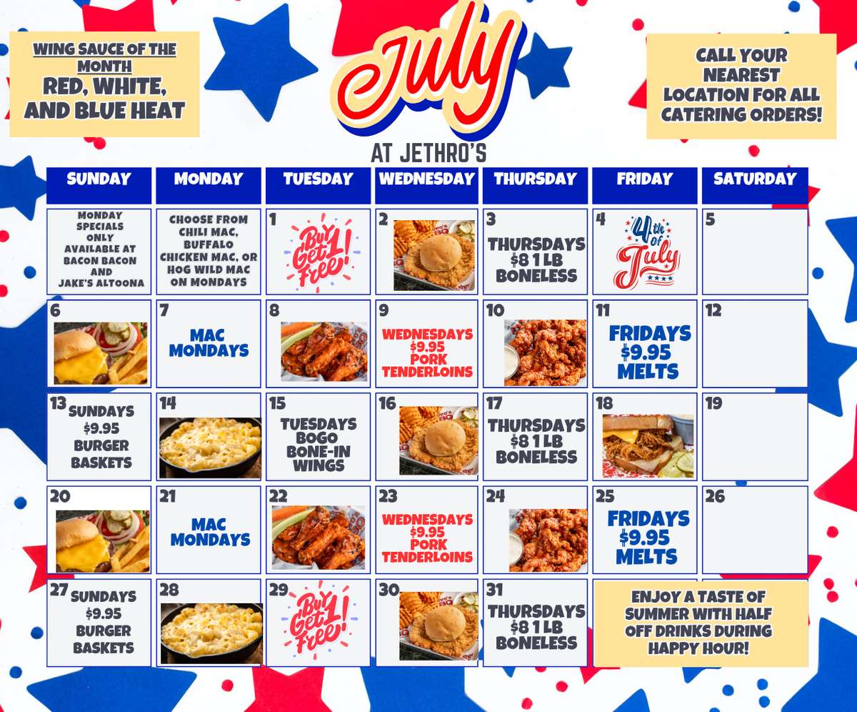 July Calendar