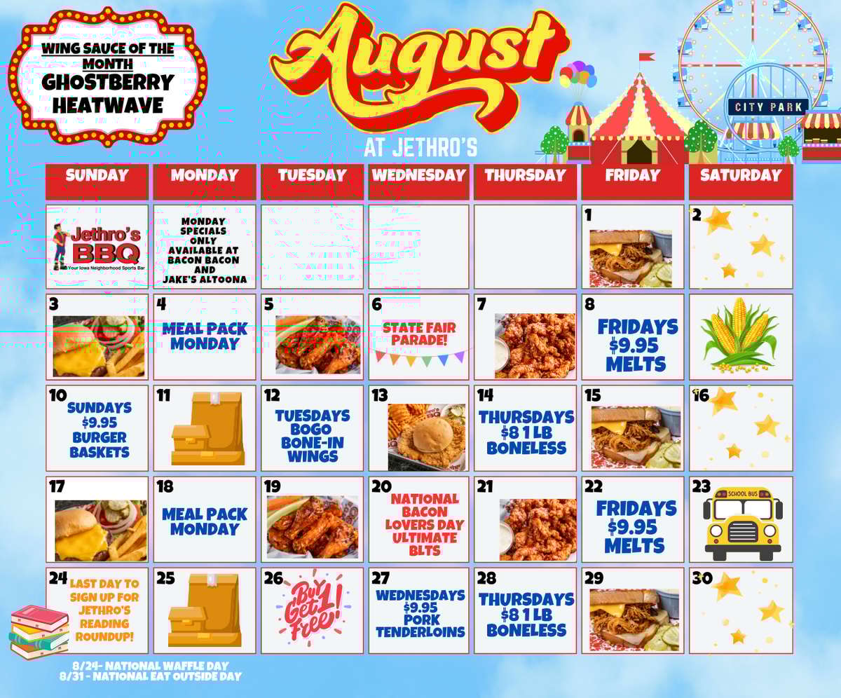 August Calendar