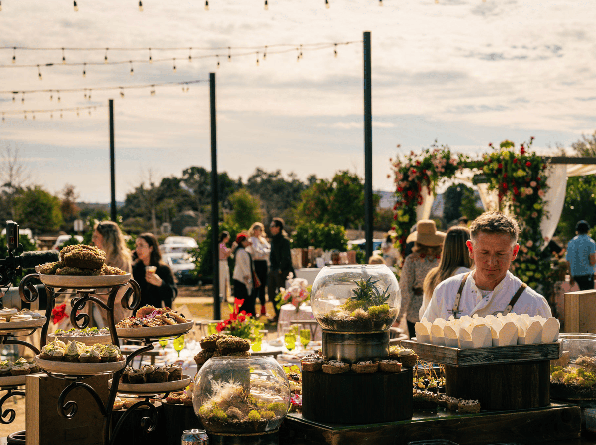 A catering with chef MC at the Swanner house in SJC