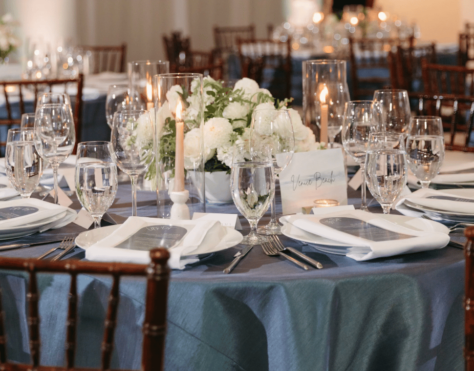 Wedding set up at La Ventura in San Clemente