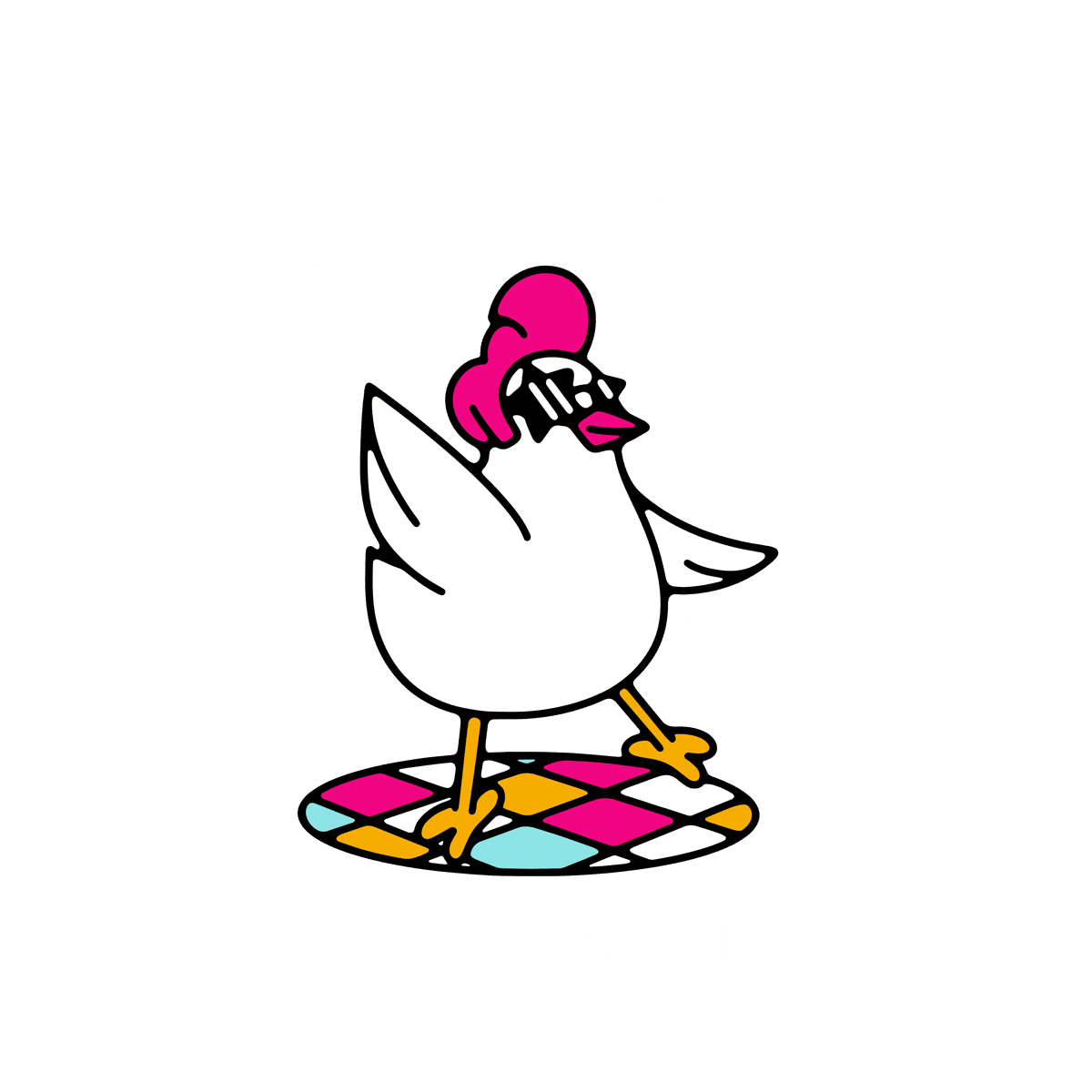 Disco Chicken and Donuts Logo