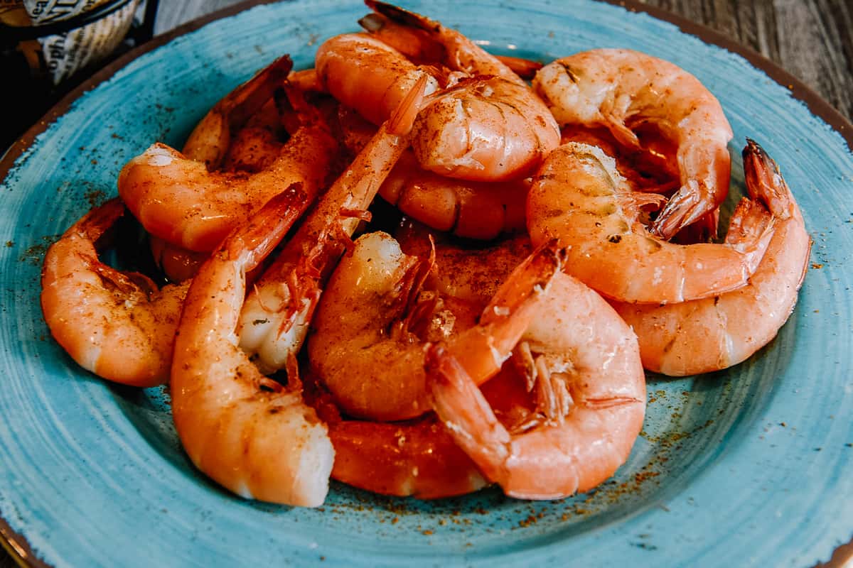 steamed shrimp