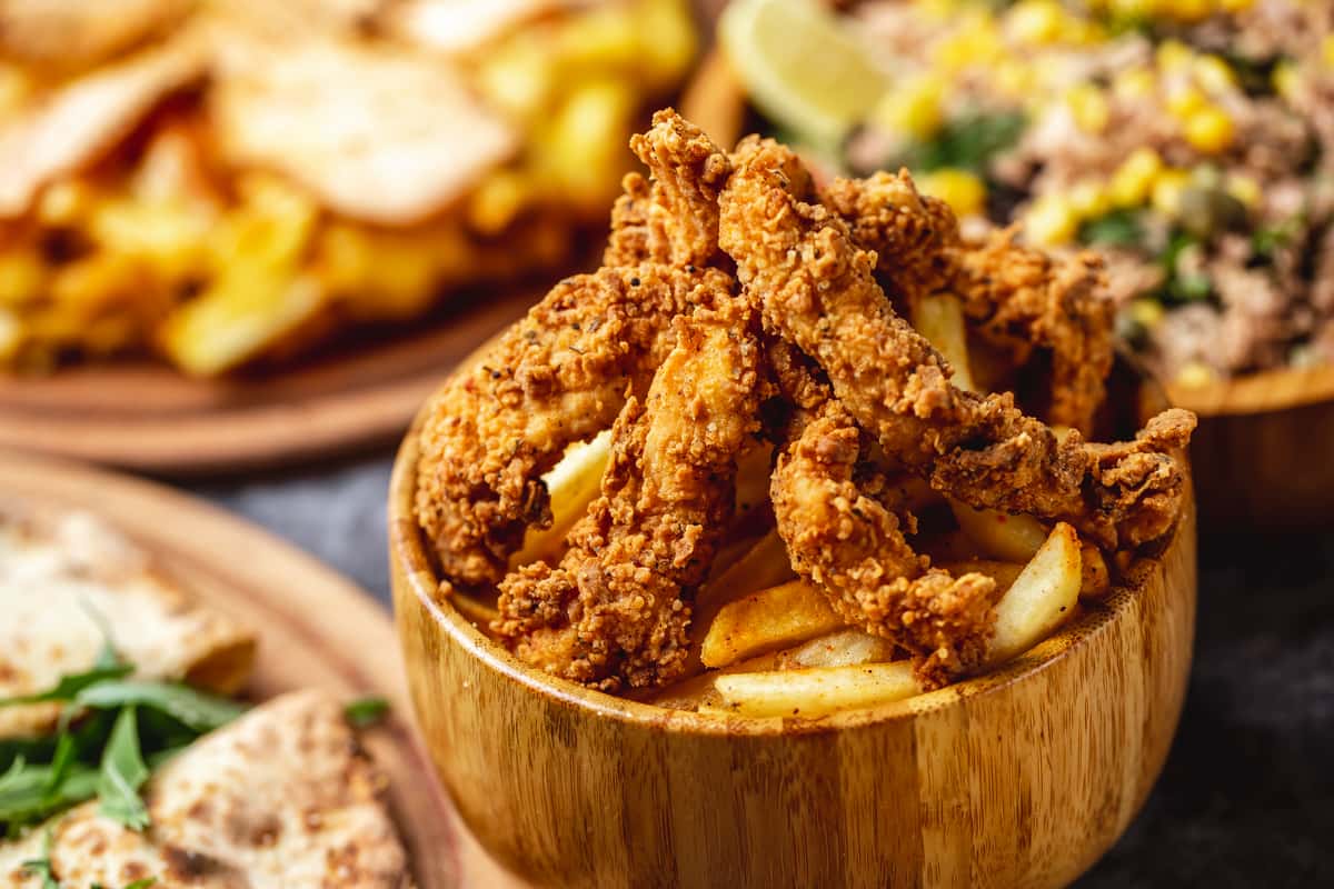 Crispy fried chicken