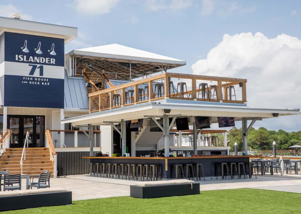 Full Boat Ramp Bar and Courtyard