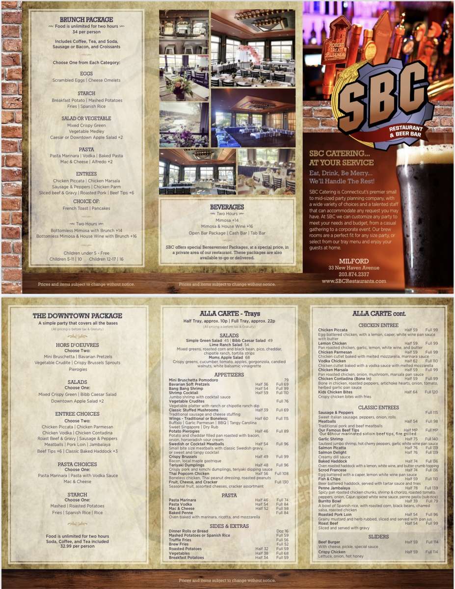 Catering Menu