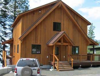 outside view of 501 retreat cabin