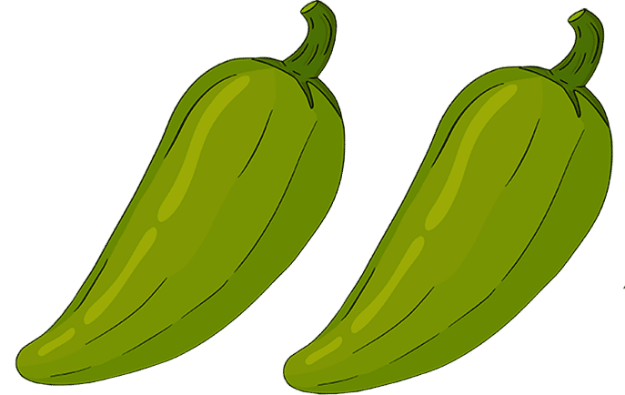 two green chiles