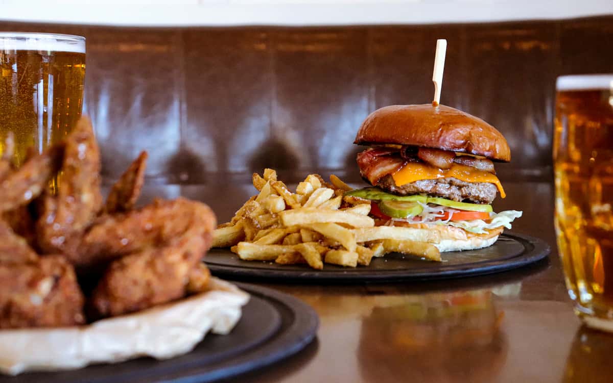 burger and fries
