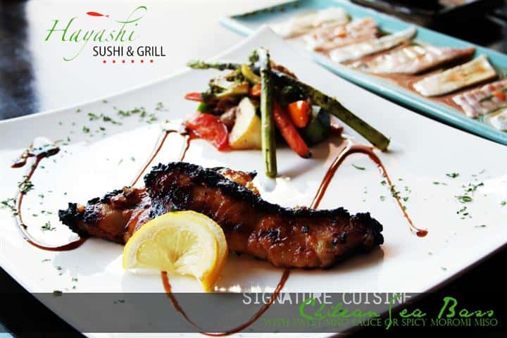 Chilean Sea Bass - Dinner Menu - Hayashi Sushi & Grill - Sushi