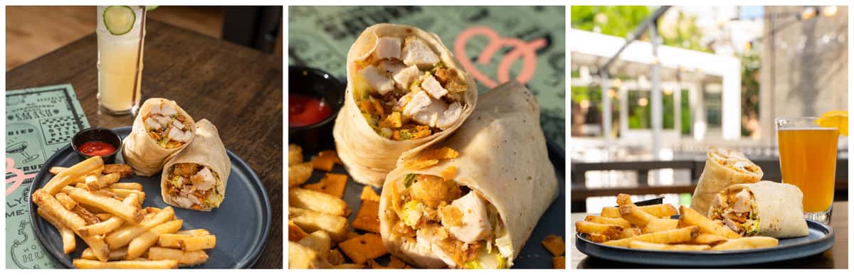 chicken caesar wrap