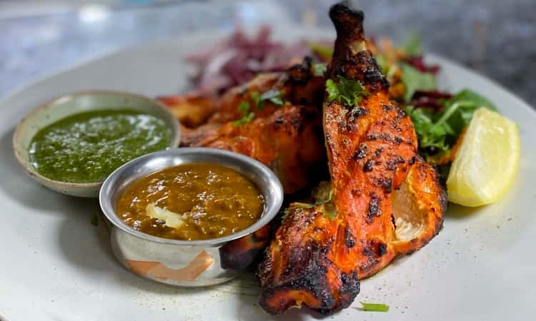 tandoori chicken dinner at Chaska