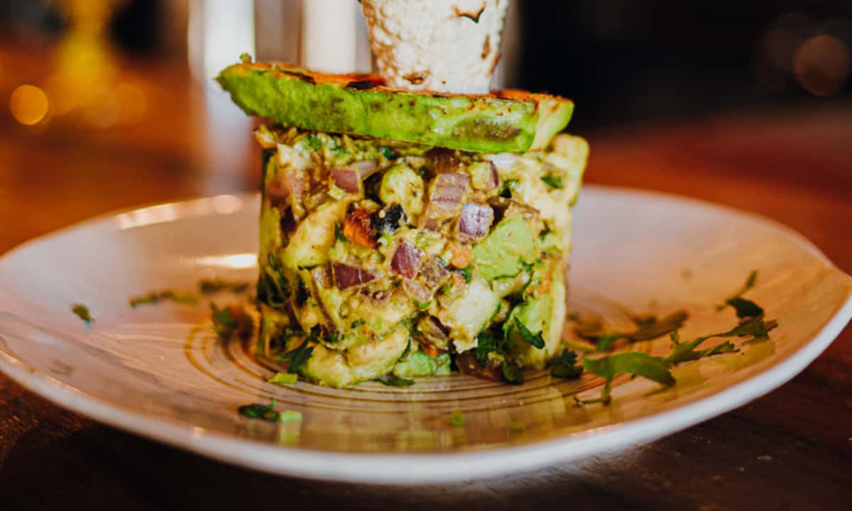Cubed and tossed with tamarind, mango powder, fresh lime, roasted cumin, pumpkin and sunflower seeds