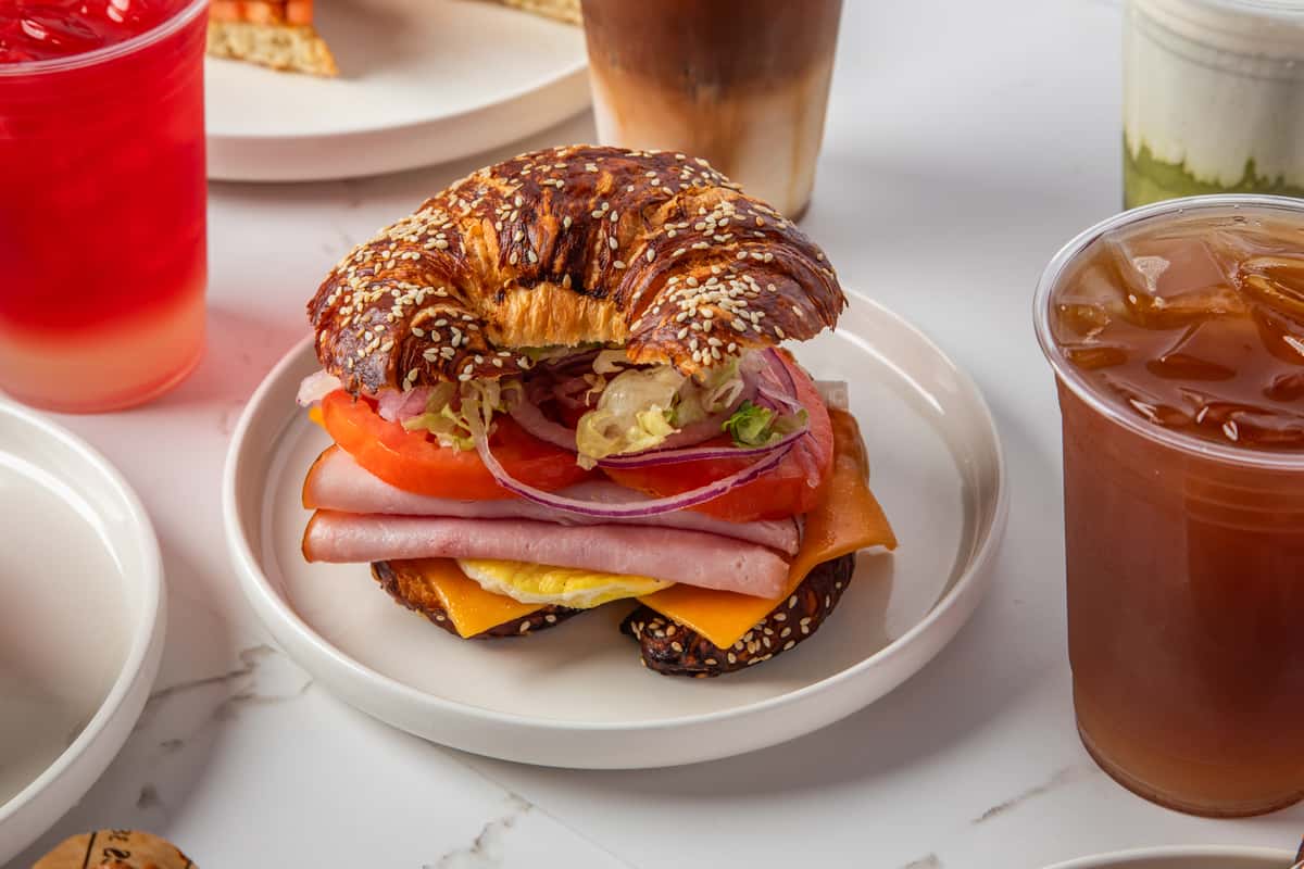 Croissant sandwich