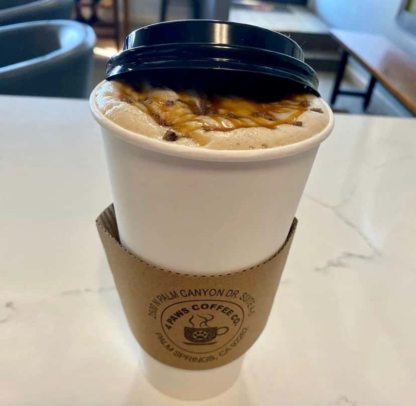 Salted caramel latte