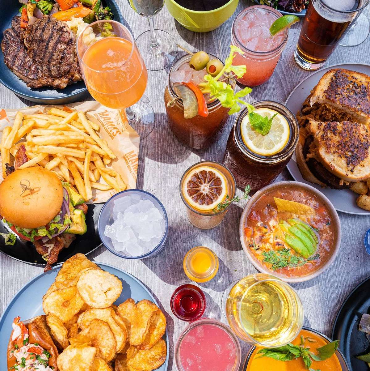 food spread platter