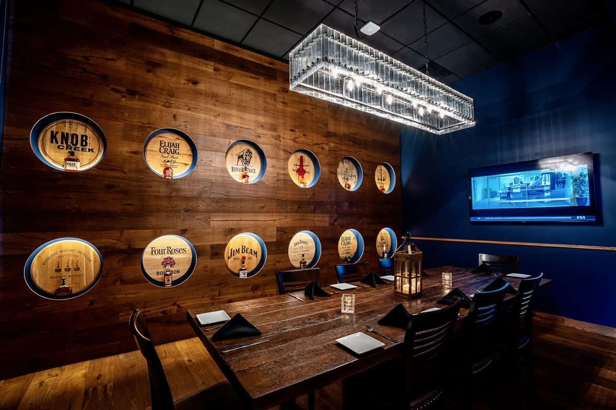 whiskey room - private dining area
