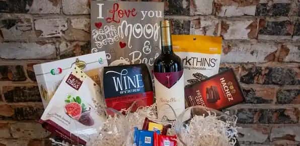 gift basket with assorted items
