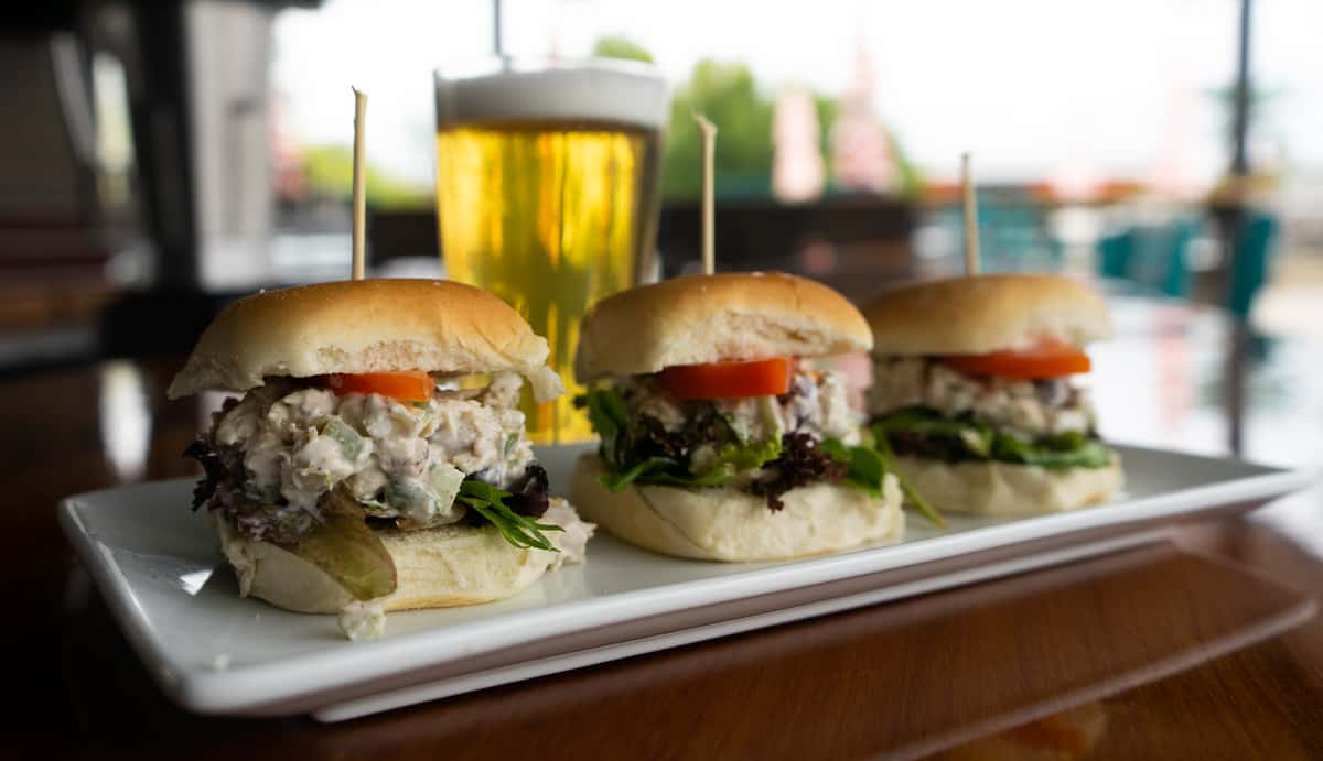 Chicken salad sliders