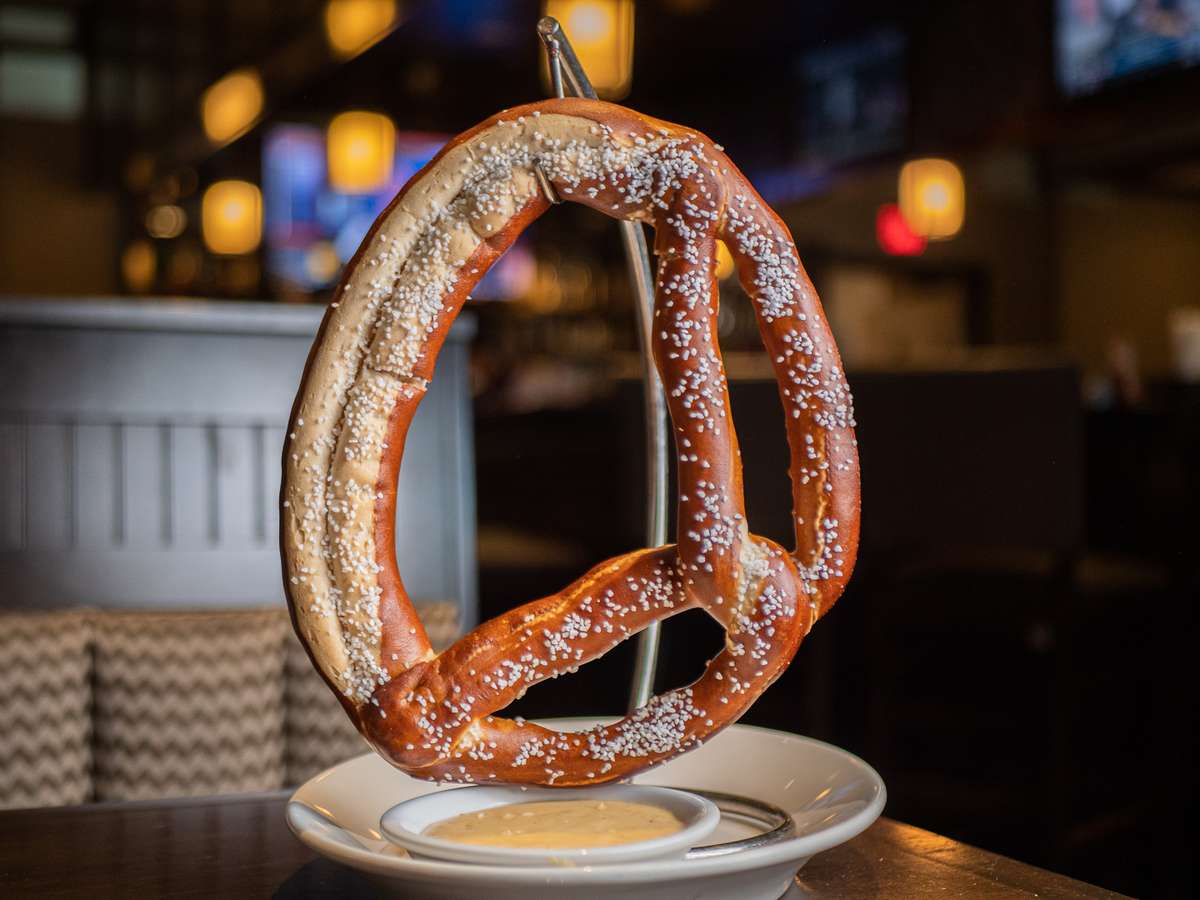 huge bavarian pretzel